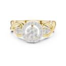 “Elegant Intertwined Diamond Ring in Sterling Silver – Classic & Timeless Design”