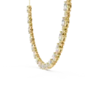 Elegant 925 Sterling Silver Diamond Necklace with Intricate Design