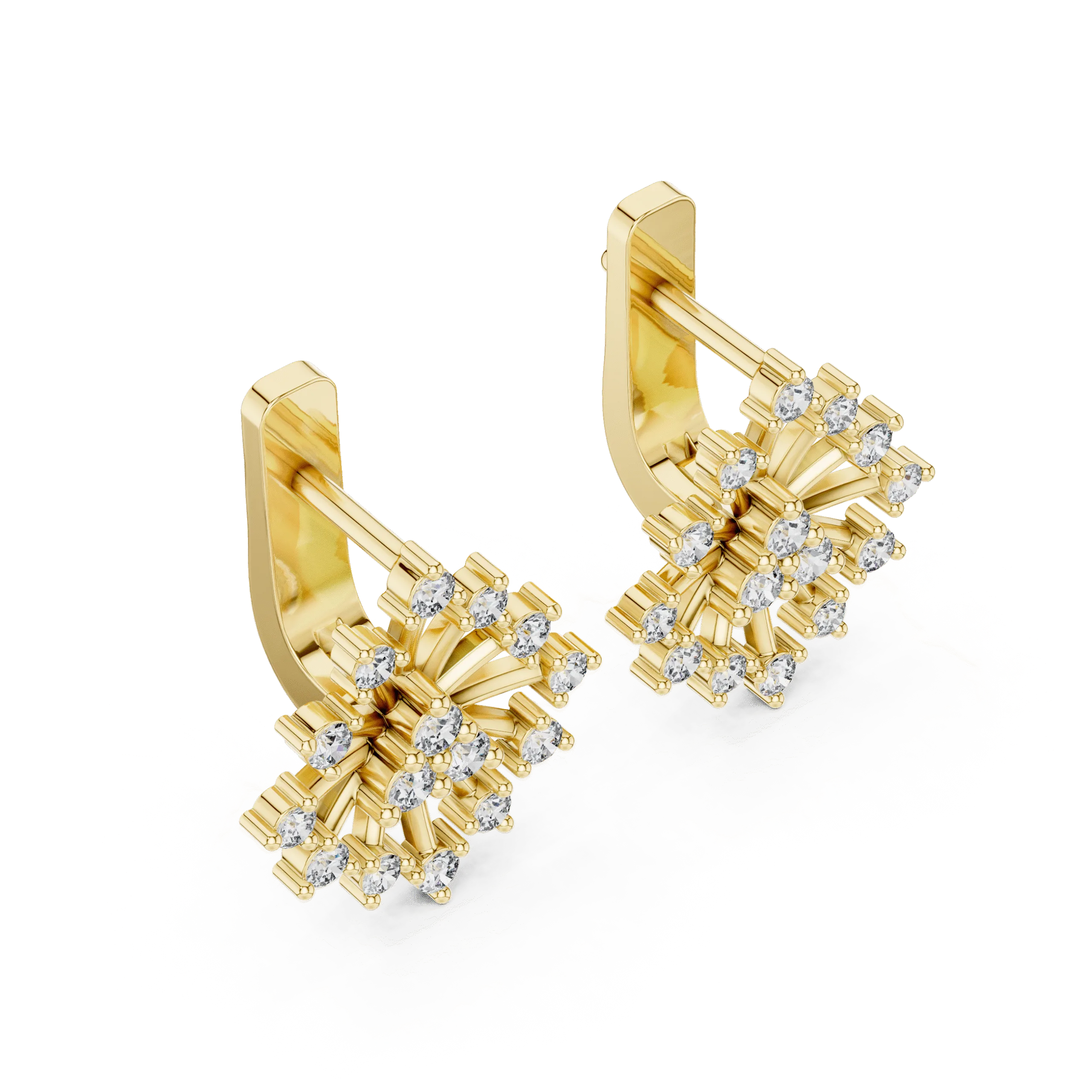 925 Silver Floral Drop Earrings for Women – Elegant Lightweight Design | Clopify Jewels