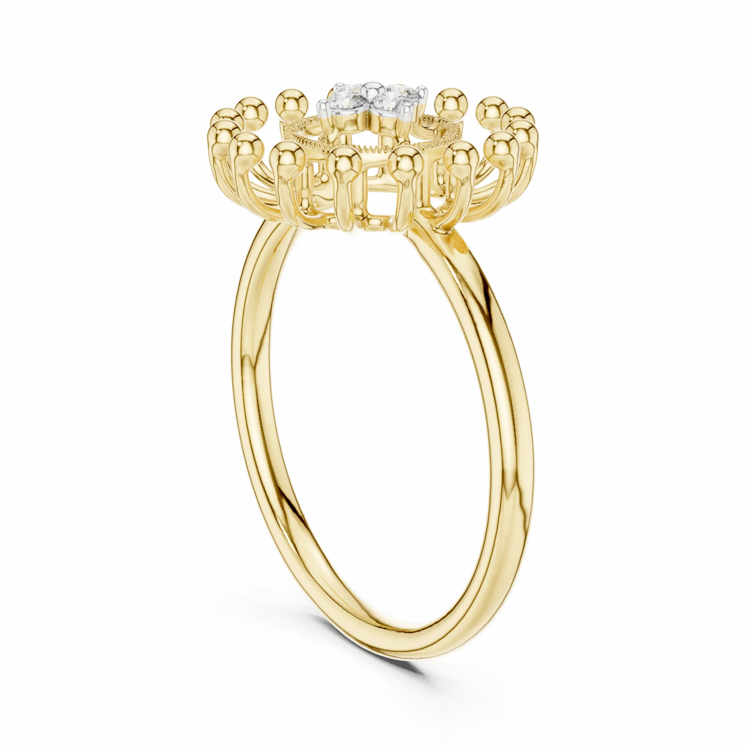 Elegant Four-Stone Collet Setting Ladies Ring – 925 Silver - Image 4