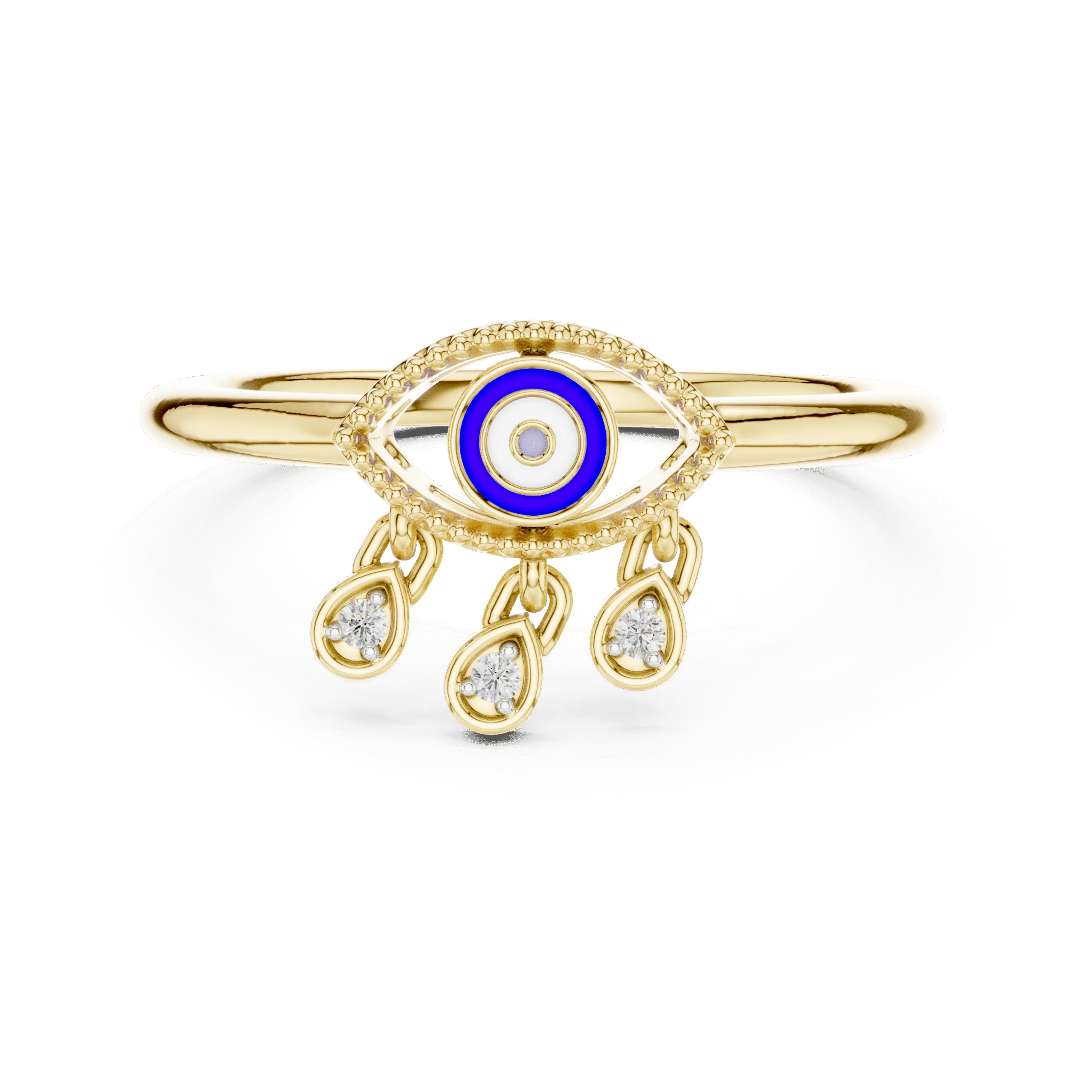 Evil Eye Silver 925 Protection Ring for Women