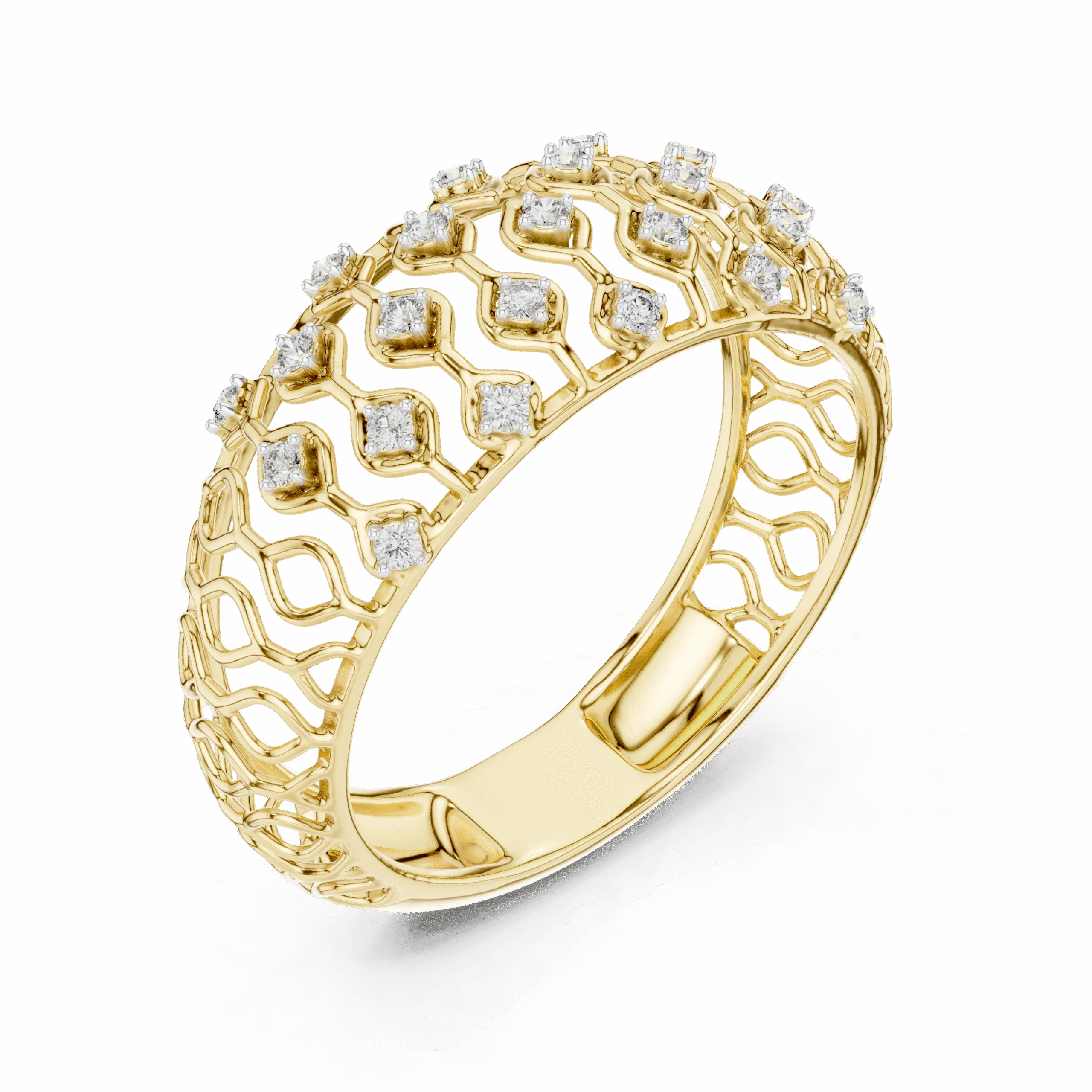 Elegant Women’s Silver 925 Designer Band Ring