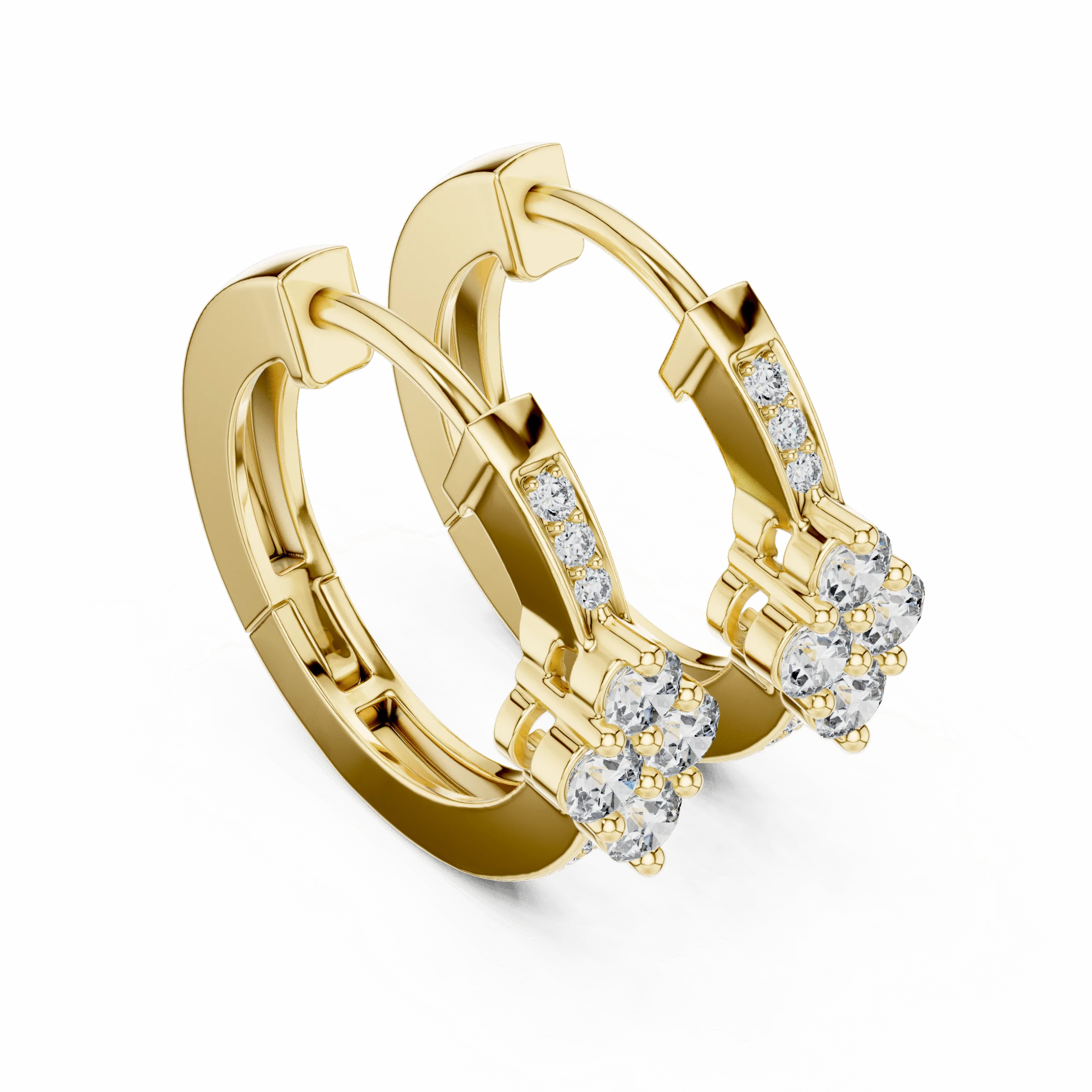 Elegant Sterling Silver 925 Blue CZ Floral Drop Earrings for Women – Handmade Luxury Design