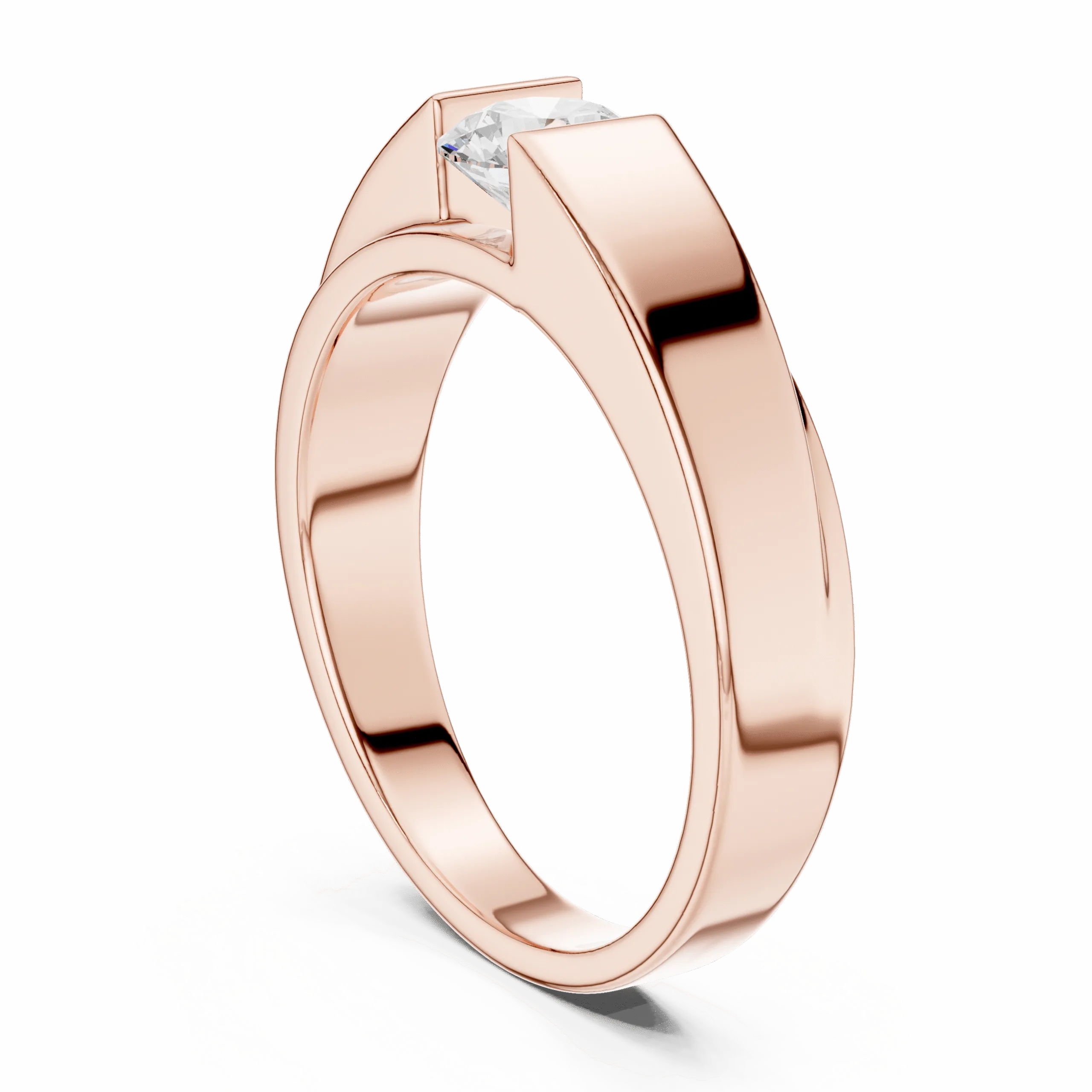 Men’s Solitaire 925 Silver Ring | Elegant Sterling Silver Ring with Round Stone - Image 7