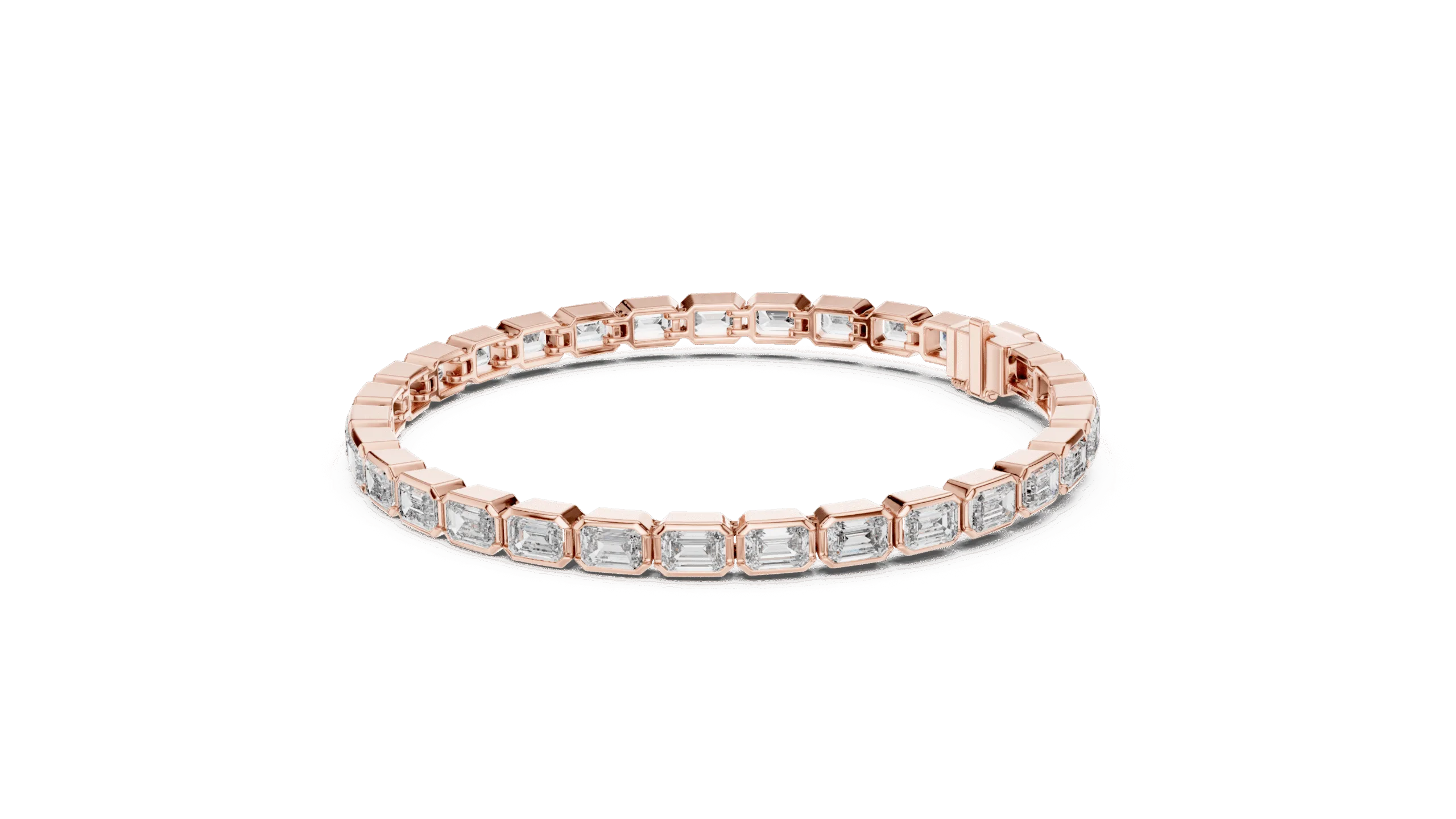 Elegant 925 Silver Emerald Cut Bracelet for Women | Handmade Designer Chain - Image 10