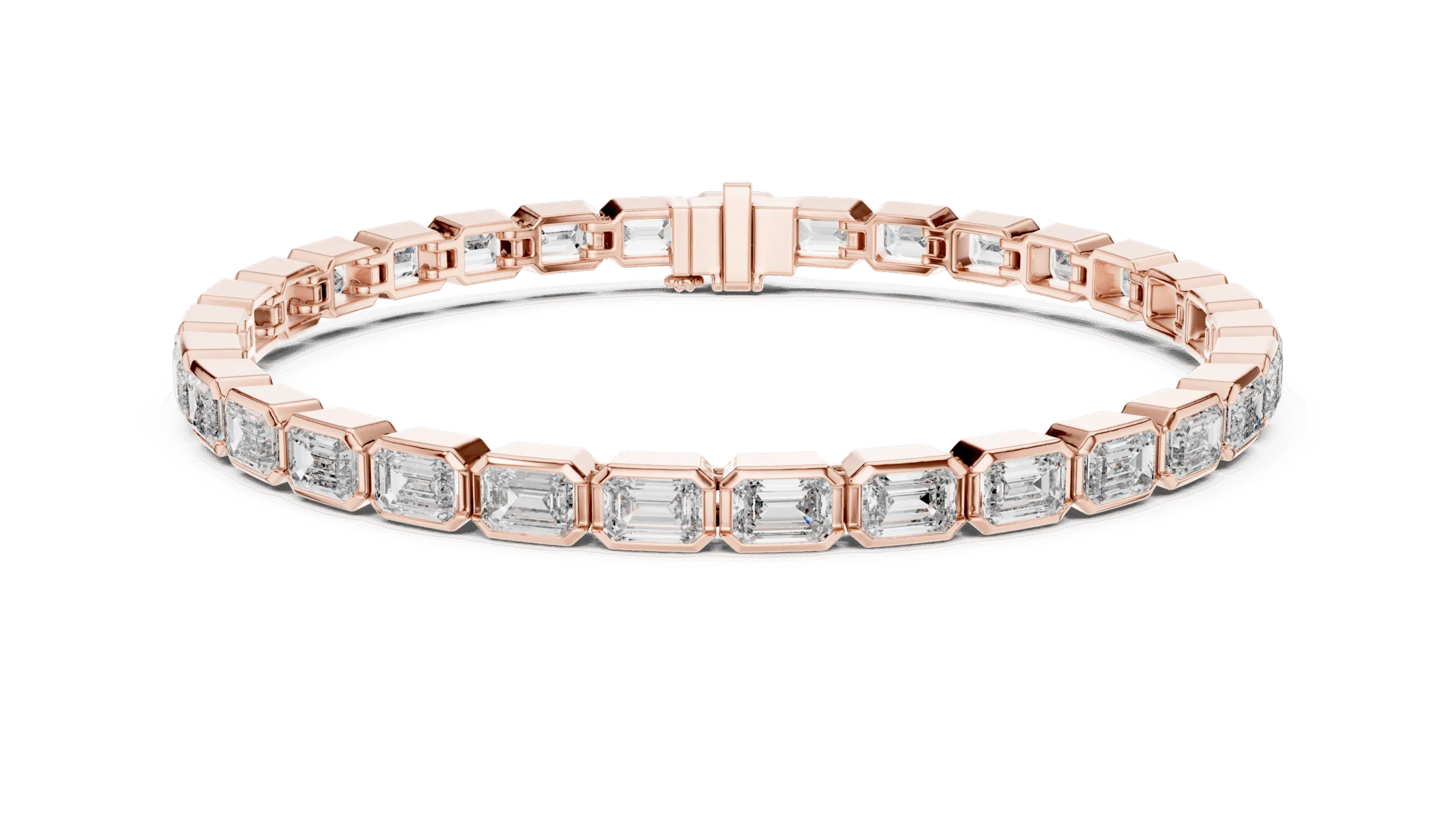 Elegant 925 Silver Emerald Cut Bracelet for Women | Handmade Designer Chain - Image 8