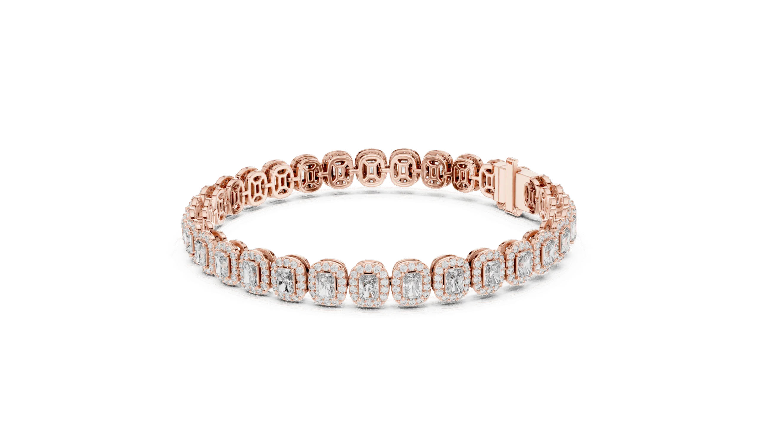 Classic 925 Silver Radiant Cut Bracelet for Women |Elegant Designer Chain - Image 10