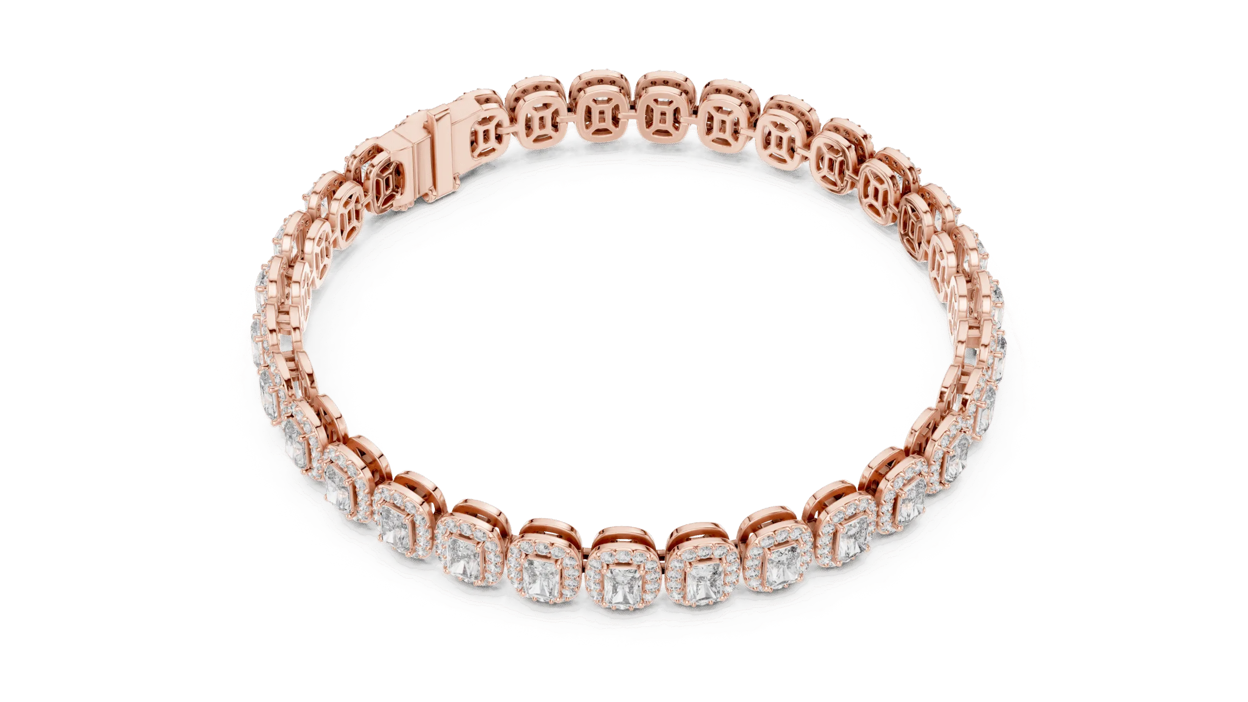 Classic 925 Silver Radiant Cut Bracelet for Women |Elegant Designer Chain - Image 9