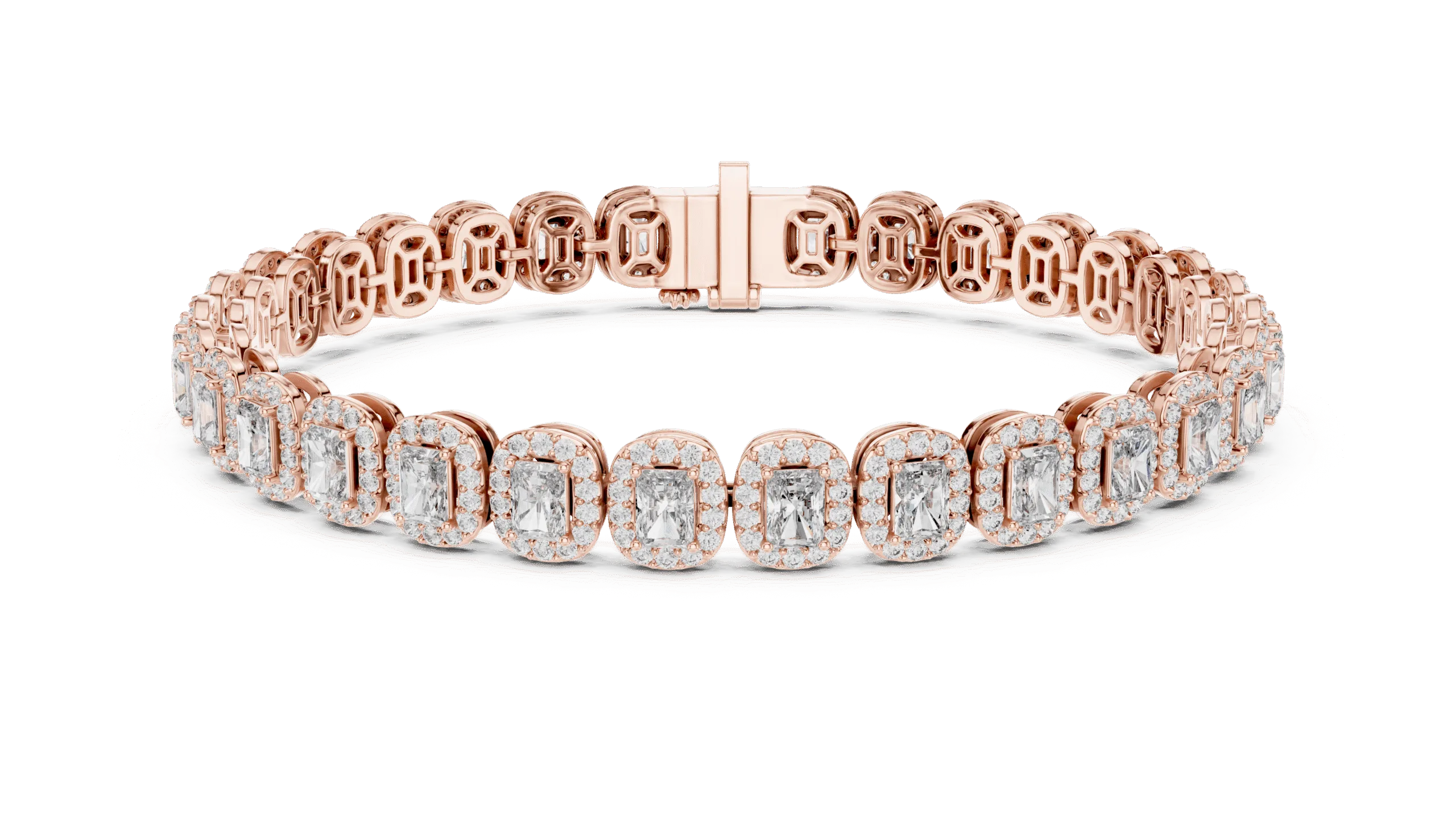 Classic 925 Silver Radiant Cut Bracelet for Women |Elegant Designer Chain - Image 8