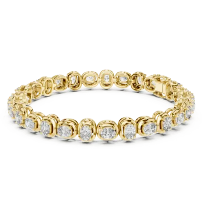 Cushion Cut 925 Silver Bracelet for Women |Elegant Daily Wear Jewelry