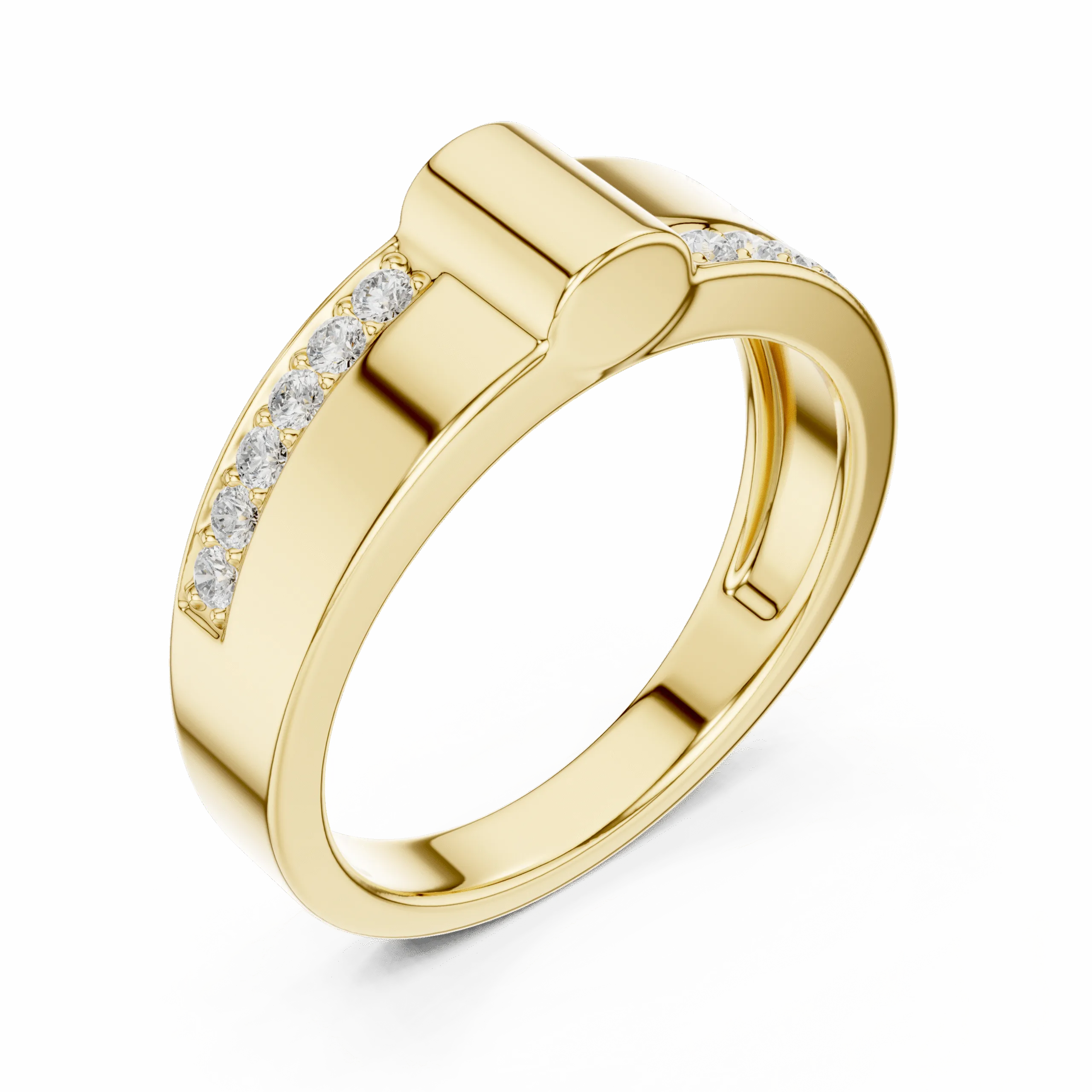 925 Sterling Silver Men’s Diamond Accent Ring | Handcrafted Stylish Silver Ring - Image 3