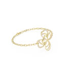 925 Silver Floral Petal CZ Bracelet for Women