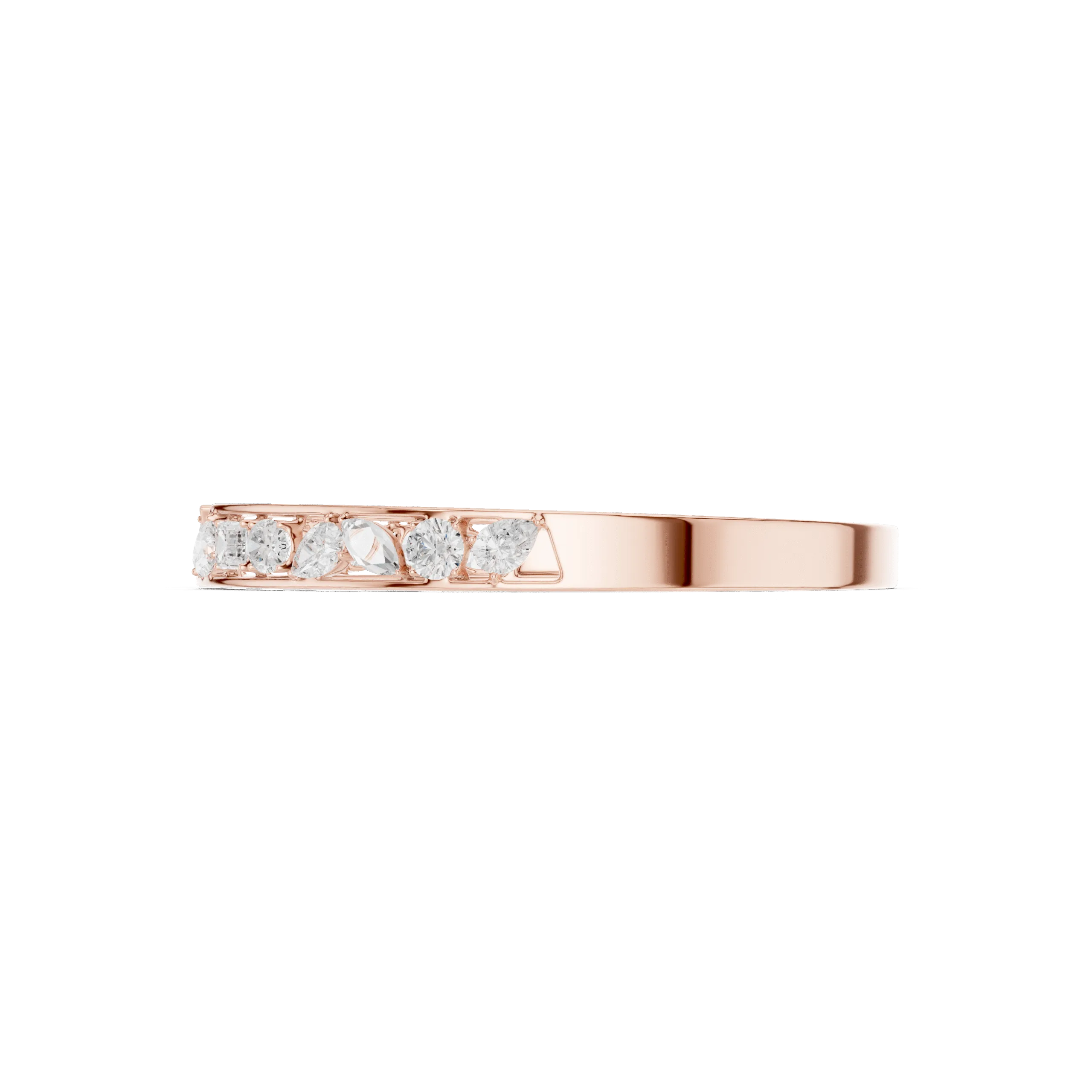 Multi-Cut Diamond Eternity Bangle - 925 Silver - Image 3