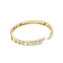 Multi-Cut Diamond Eternity Bangle - 925 Silver