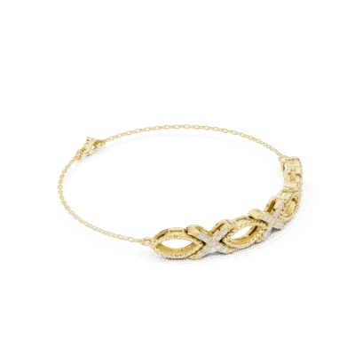 Infinity Diamond Pavé Bracelet - 925 Silver