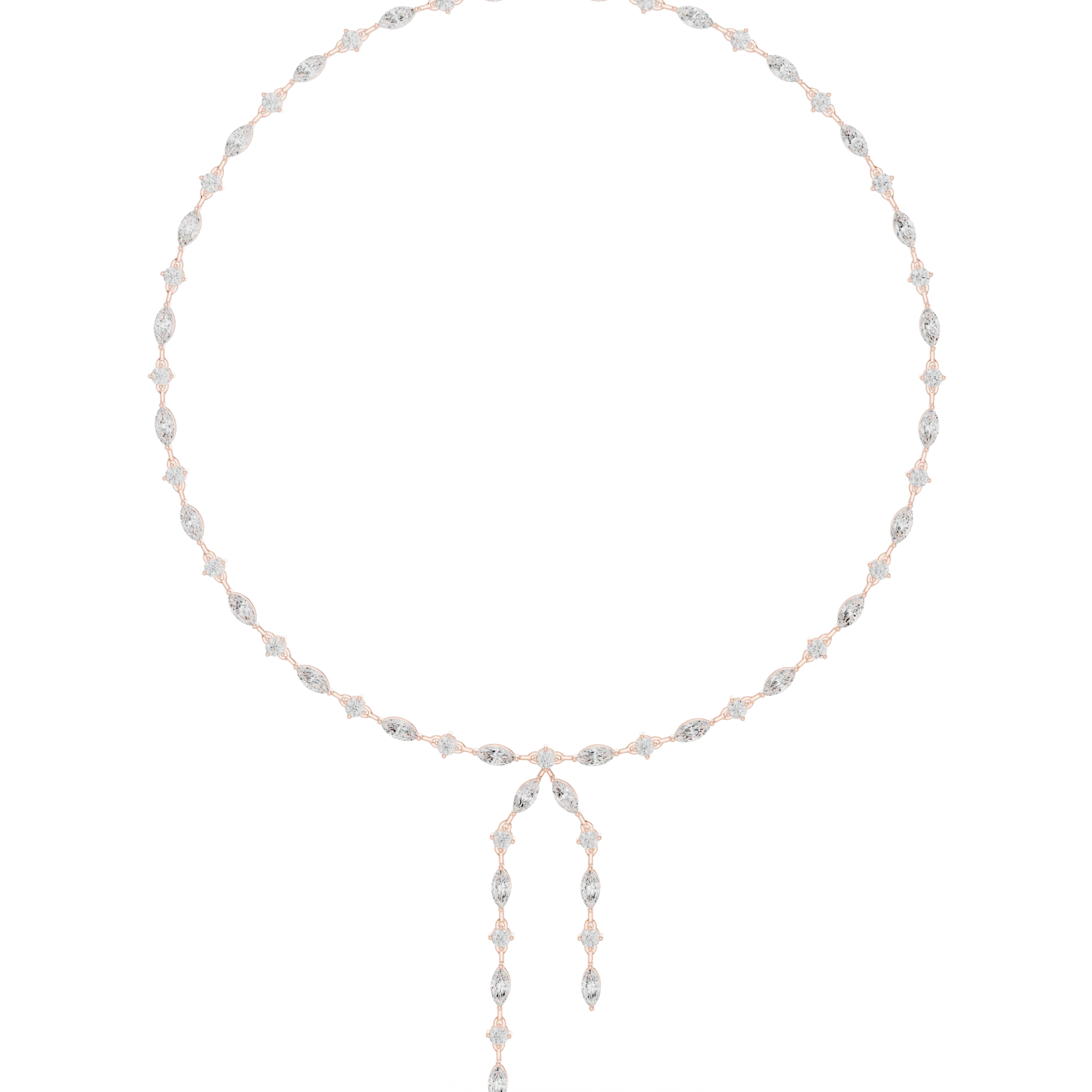 Drop Diamond-Look 925 Sterling Silver Necklace Set for Women | Clopify Jewels - Image 8