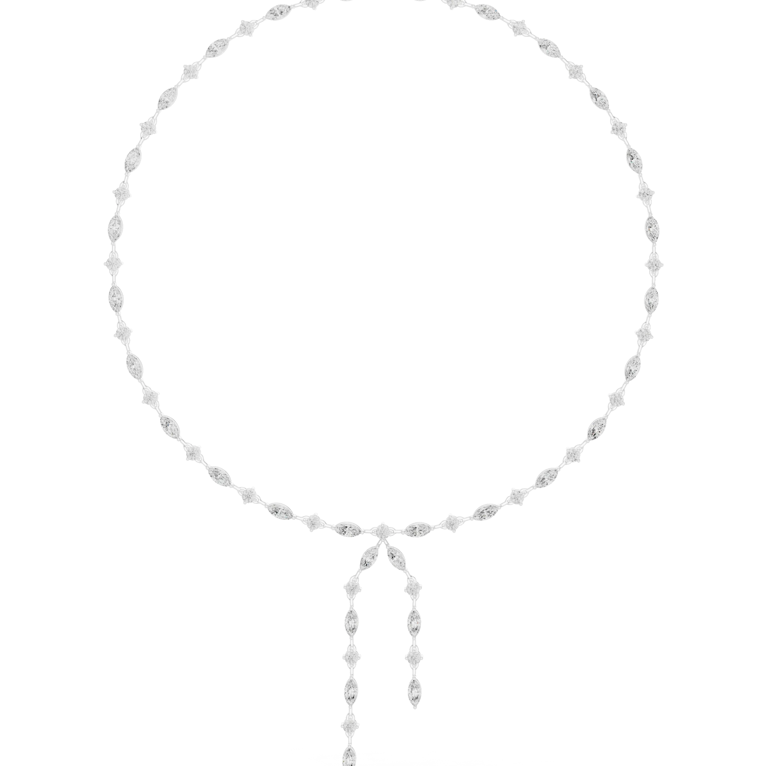 Drop Diamond-Look 925 Sterling Silver Necklace Set for Women | Clopify Jewels - Image 5