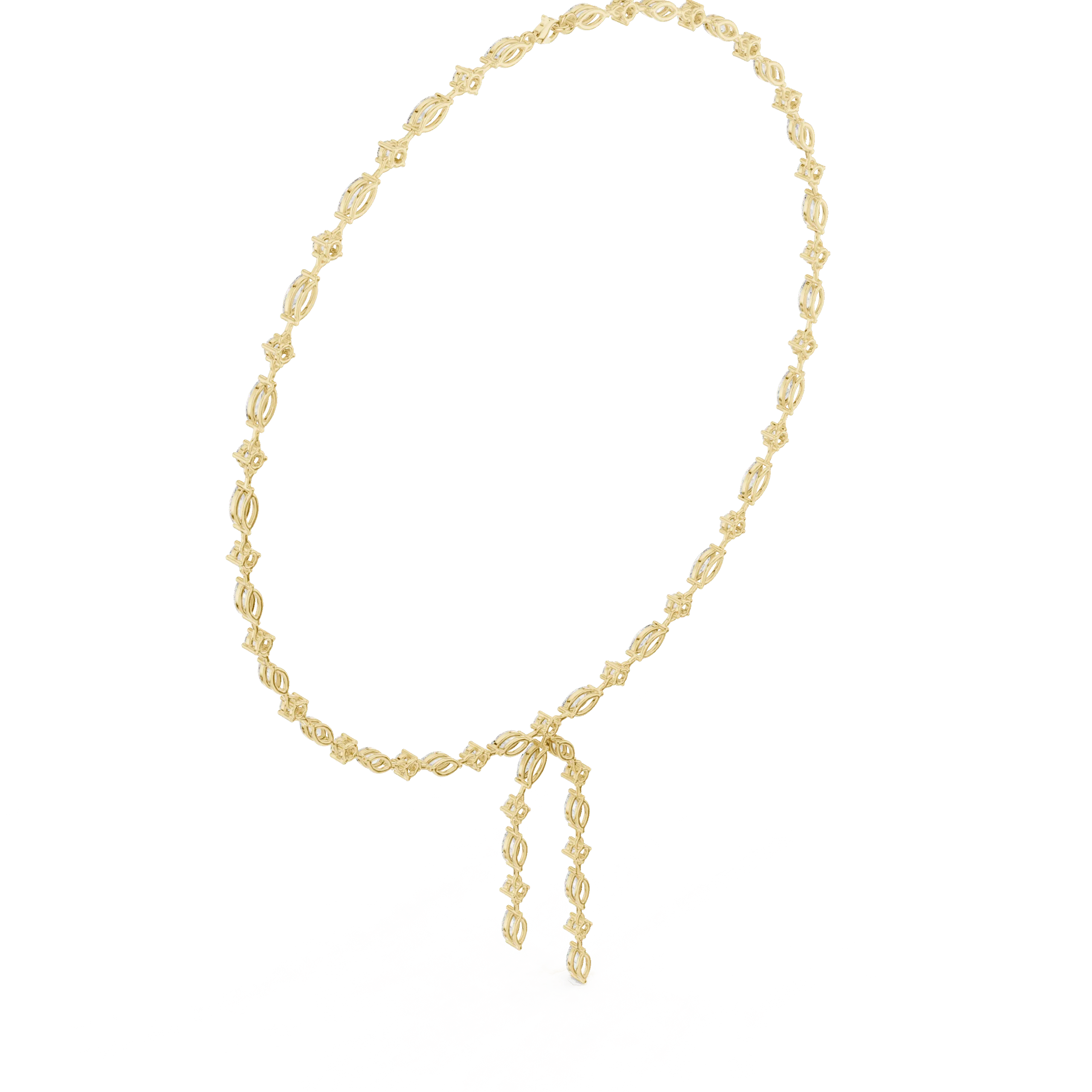 Drop Diamond-Look 925 Sterling Silver Necklace Set for Women | Clopify Jewels