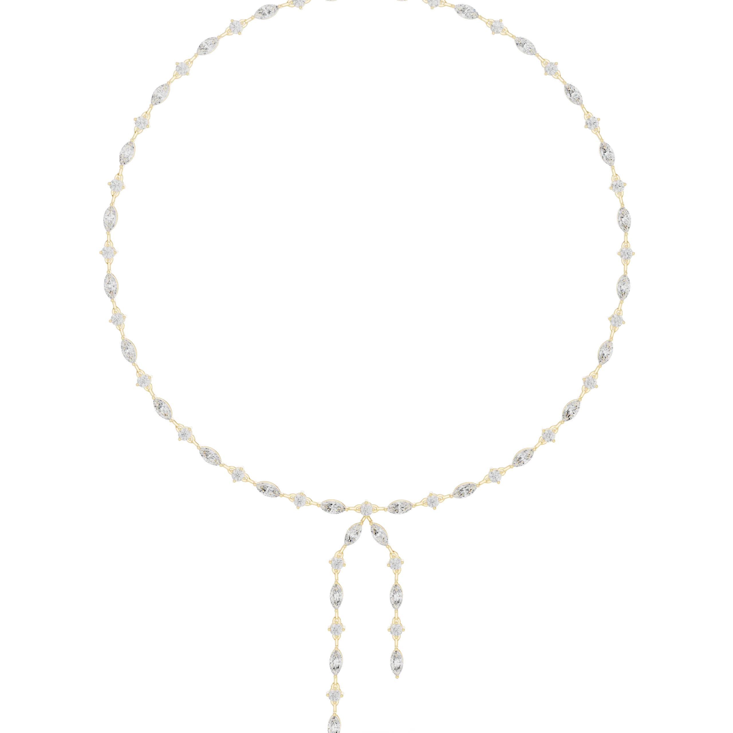 Drop Diamond-Look 925 Sterling Silver Necklace Set for Women | Clopify Jewels - Image 2